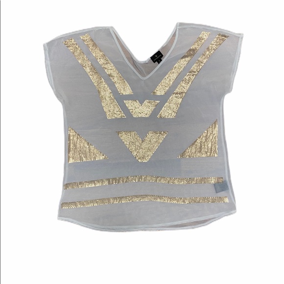 Worthington Tops - 🌸Worthington Sheer Cap Sleeve Top Size Large